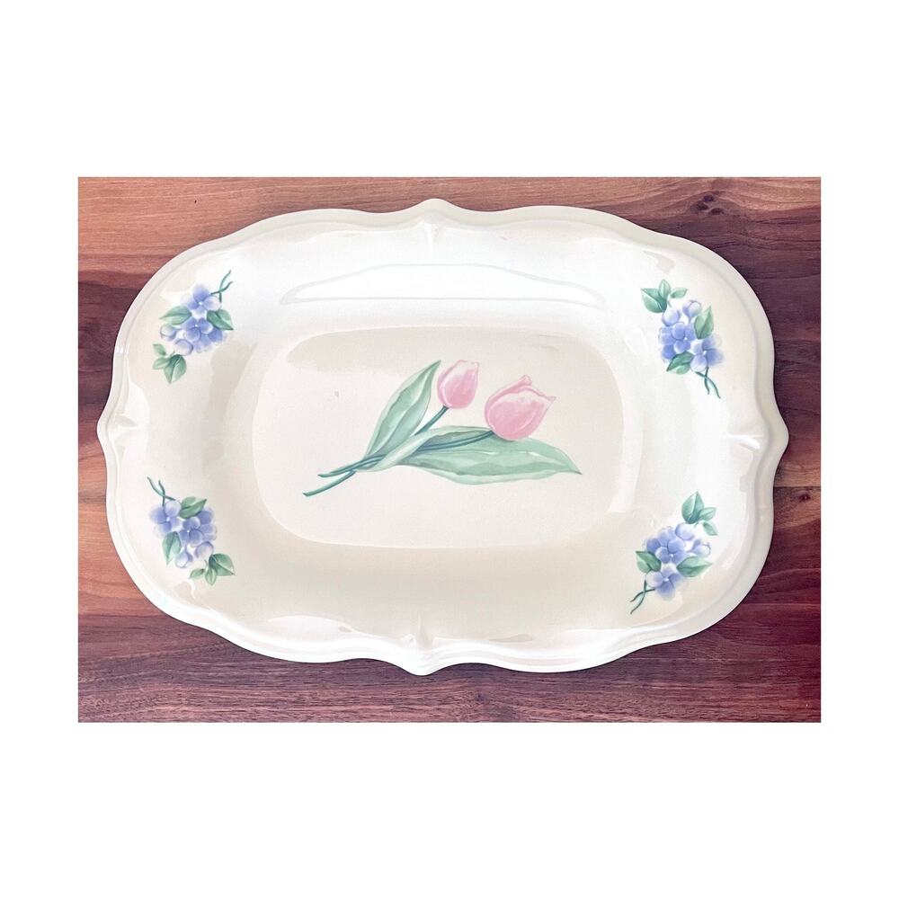 Sculpted Bread Tray Garden Party (Garden Impressions) by Pfaltzgraff Replacement